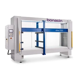 Bonacin NINA 2500 korpuszprés – önbeálló elektromechanikus szekrényprés