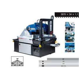 PILOUS ARG330DC CF-NC kétoszlopos automata szalagfűrészgép