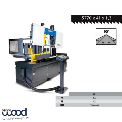 PILOUS ARG520DC CF-NC kétoszlopos automata szalagfűrészgép